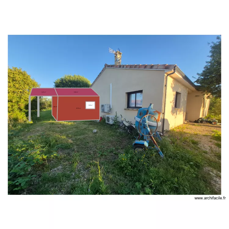agrandissement 1. Plan de 5 et 28 m² agrandissement 1. Plan de 5 et 28 m²