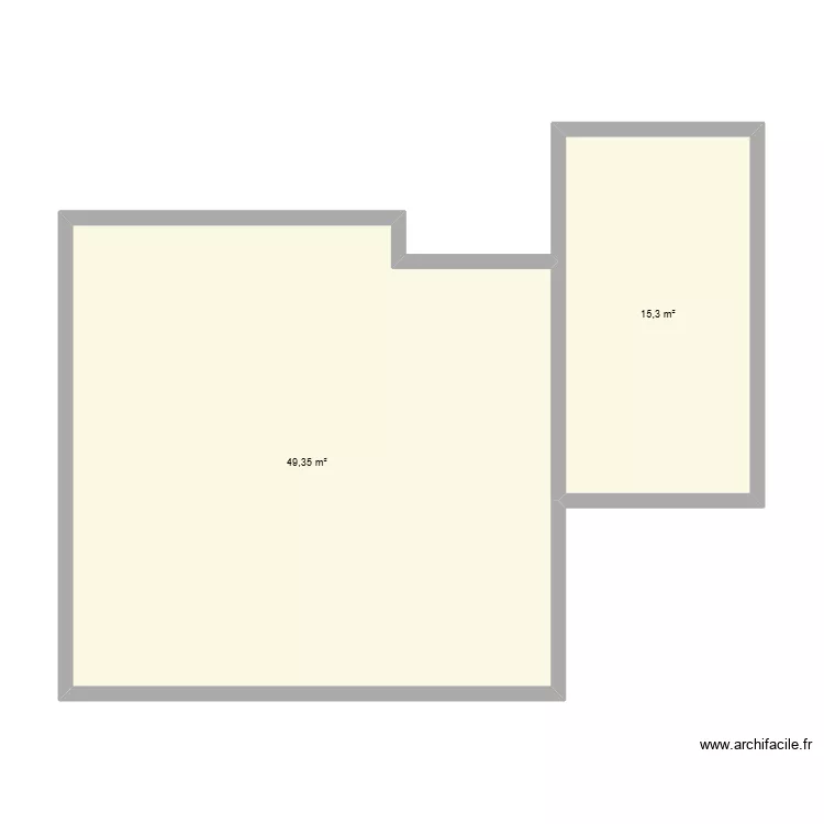 Eddy gigi 1. Plan de 2  et 65 m²