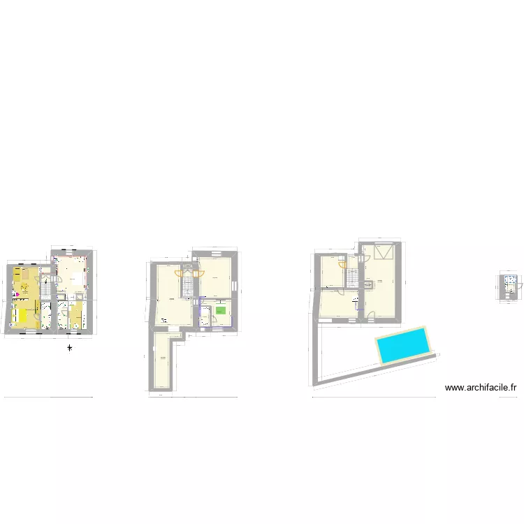 Guest (small) bathroom. Plan de 