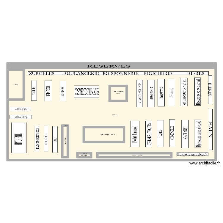 carrefour. Plan de 0 pièce et 0 m2