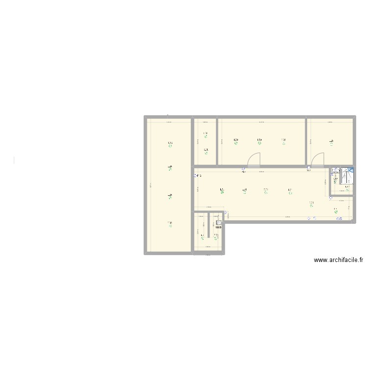 plafond beaumont. Plan de 9 pièces et 119 m2
