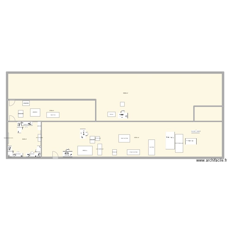 essai méca. Plan de 4 pièces et 358 m2