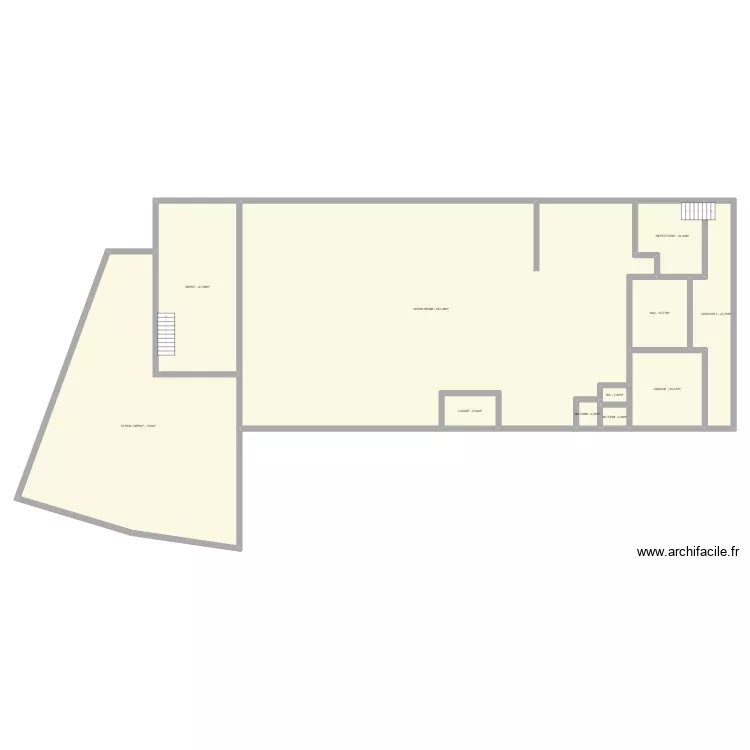 LAREINTY RDC. Plan de 11 pièces et 558 m²