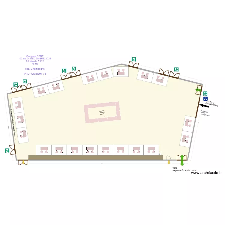 Congrès CFDT 02 au 04 Déc 2025 espace champagne prop 4. Plan de Congrès CFDT 02 au 04 Déc 2025 espace champagne prop 4. Plan de