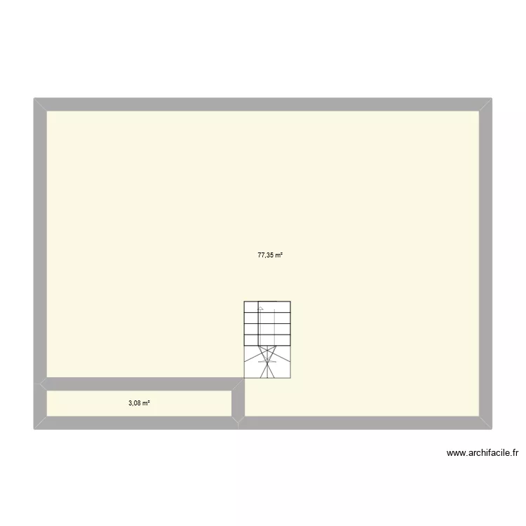 etage. Plan de 2 et 80 m² etage. Plan de 2 et 80 m²