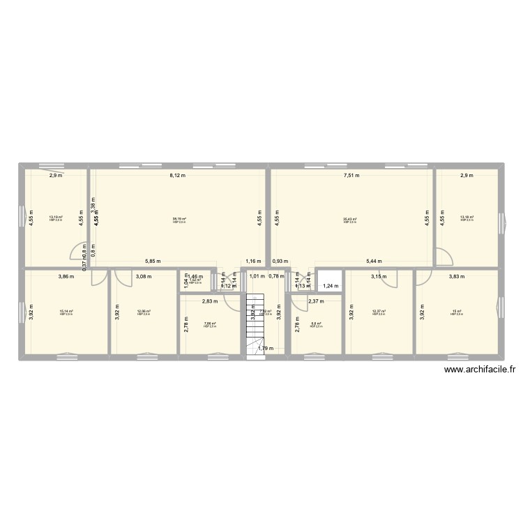 pi&eacute;train RDC. Plan de 0 pièce et 0 m2