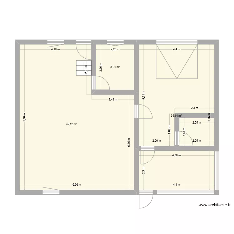 Bas modifi&eacute; Alex Crusnes. Plan de 