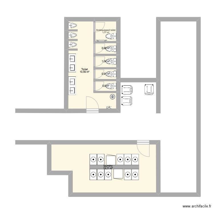 Abris. Plan de 0 pièce et 0 m2