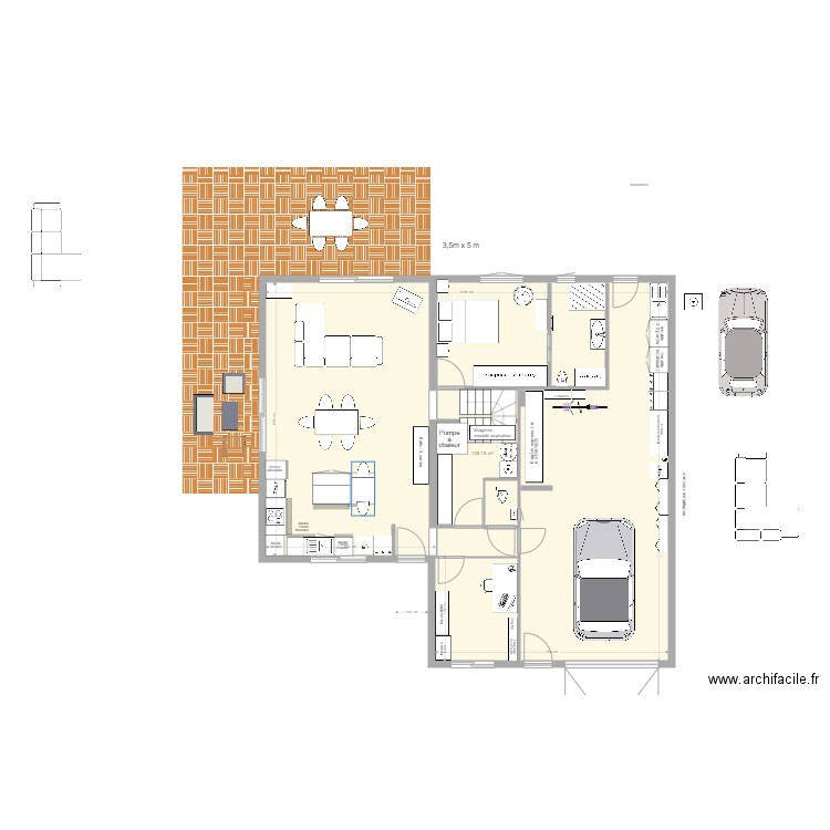 MA MAISON Globale 19/10/2025. Plan de 1 pièce et 139 m2