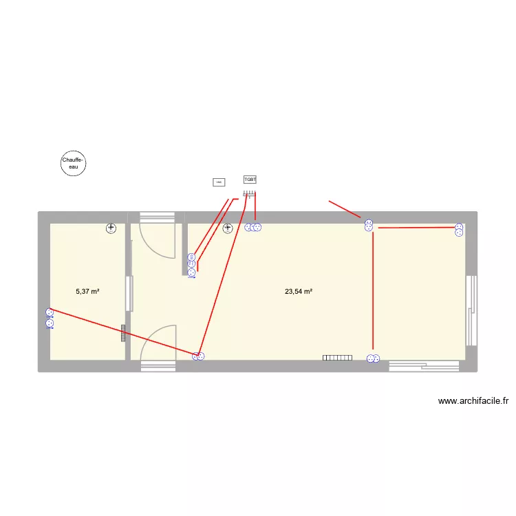 prises. Plan de 2 Pièces et 29 m² prises. Plan de 2 Pièces et 29 m²