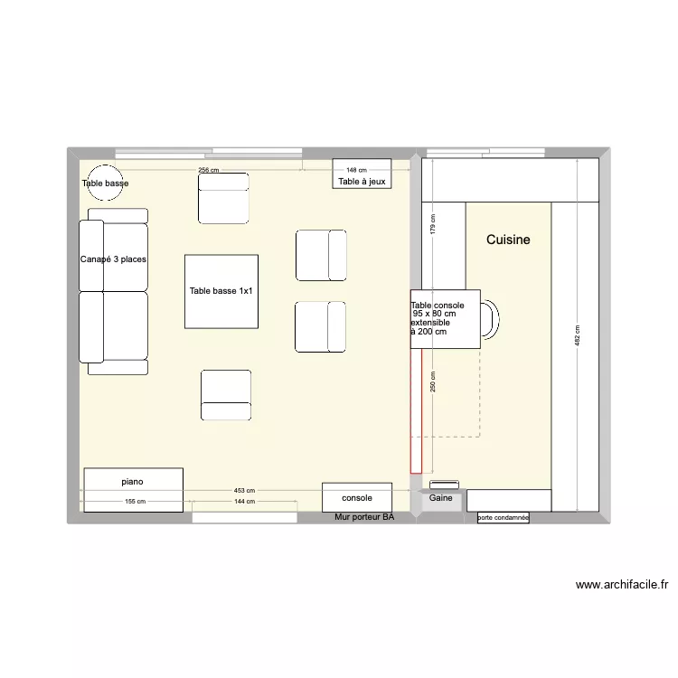 Plan n&deg;3. Plan de 