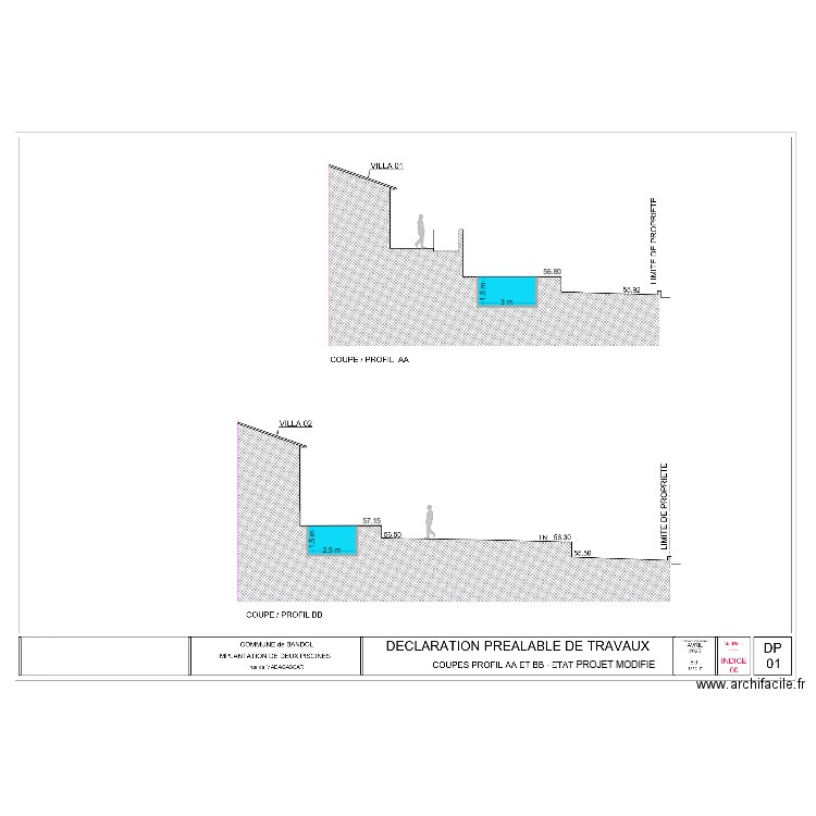Plan de Coupe Modifié JC H. Plan de 0 pièce et 0 m2