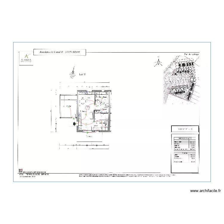 AMETHYSTE LOT 11. Plan de 