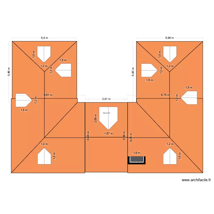 t2 test. Plan de 1 et 123 m² t2 test. Plan de 1 et 123 m²