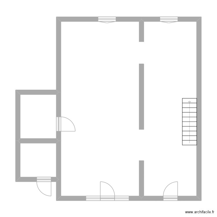 LABOURE. Plan de 3 pièces et 82 m2