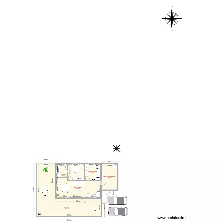 chalet 3&egrave;me version. Plan de 