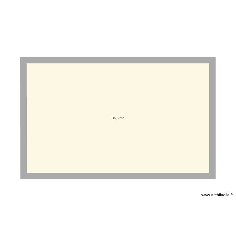 Boutique. Plan de 1 pièce et 37 m2