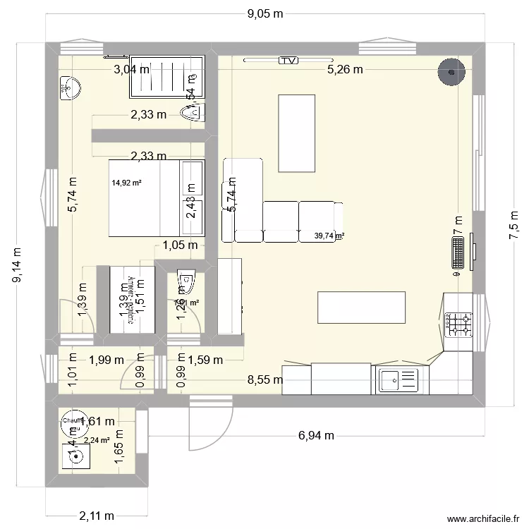 chalet. Plan de chalet. Plan de