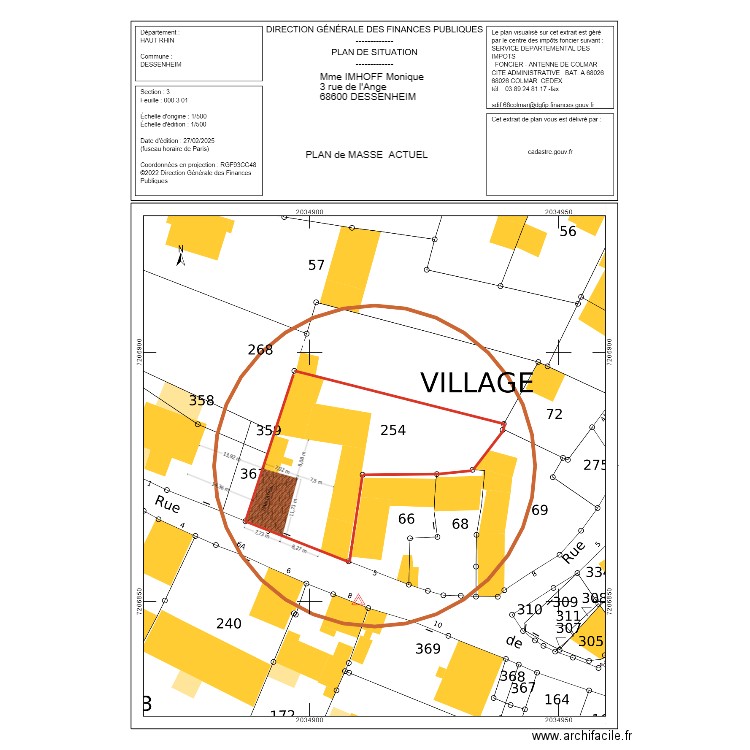 IMHOFF MONIQUE. Plan de 0 pièce et 0 m2