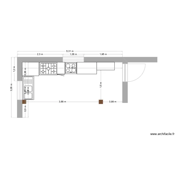 cuisine_H18102026. Plan de 