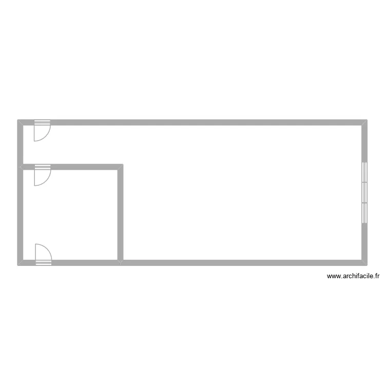 Salle Kin&eacute; Home. Plan de 2 Pièces et 108 m²