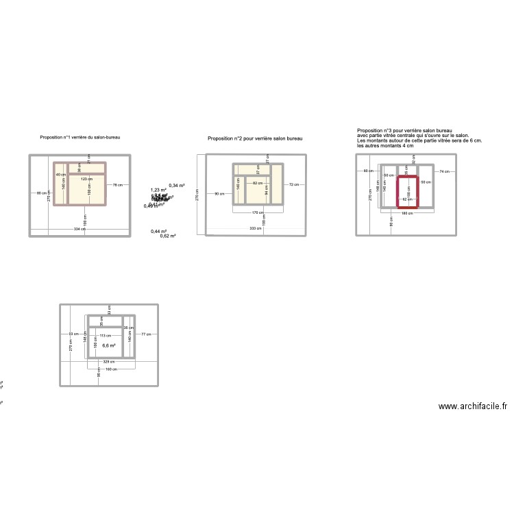 verrières Néa. Plan de 18 pièces et 45 m2