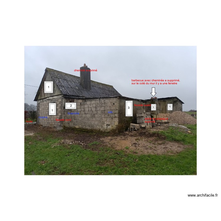 photo face nord et ouest. Plan de 0 pièce et 0 m2