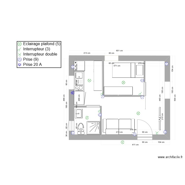 CHALET BOIS 30 M². Plan de 0 pièce et 0 m2