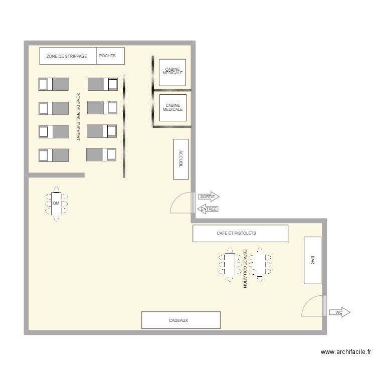 ASSE. Plan de 1 pièce et 89 m2