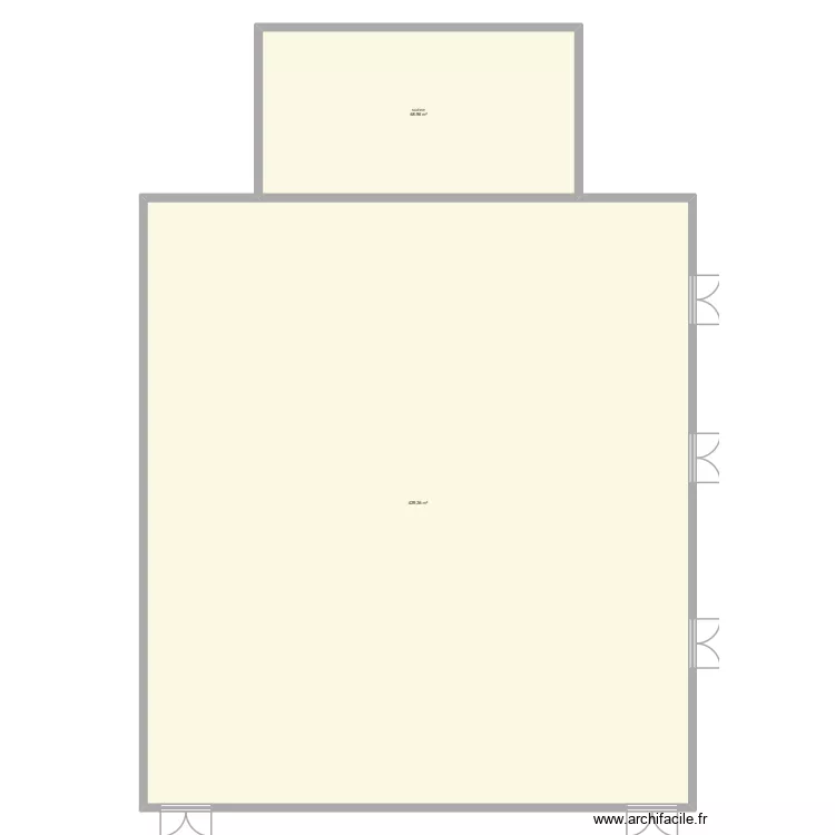 plan eces. Plan de 2  et 508 m²