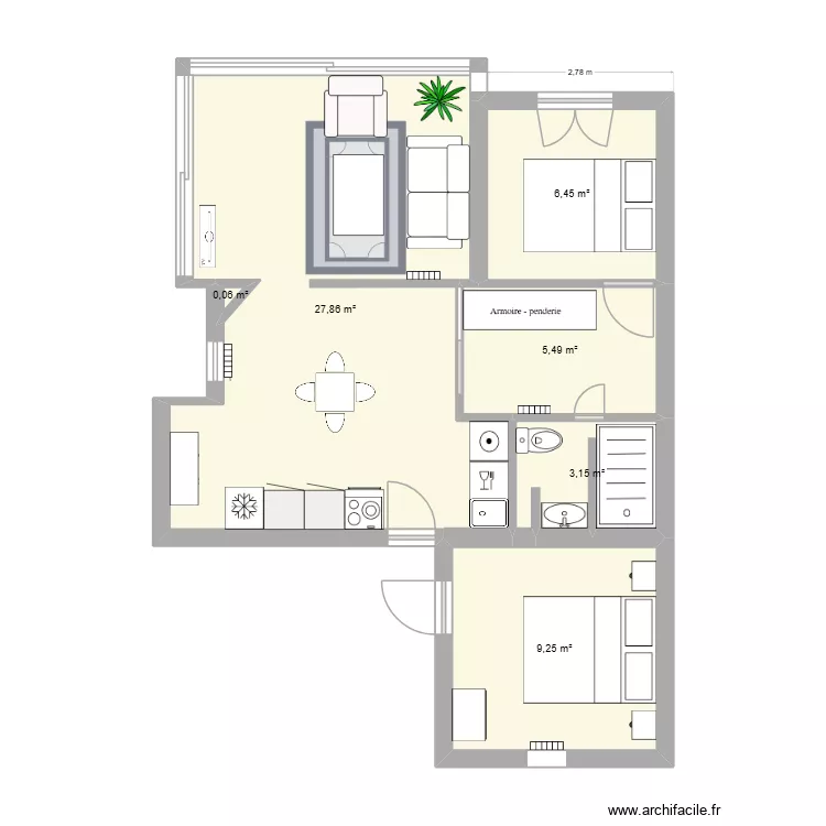 GOLFOCEAN. Plan de 6 et 52 m² GOLFOCEAN. Plan de 6 et 52 m²