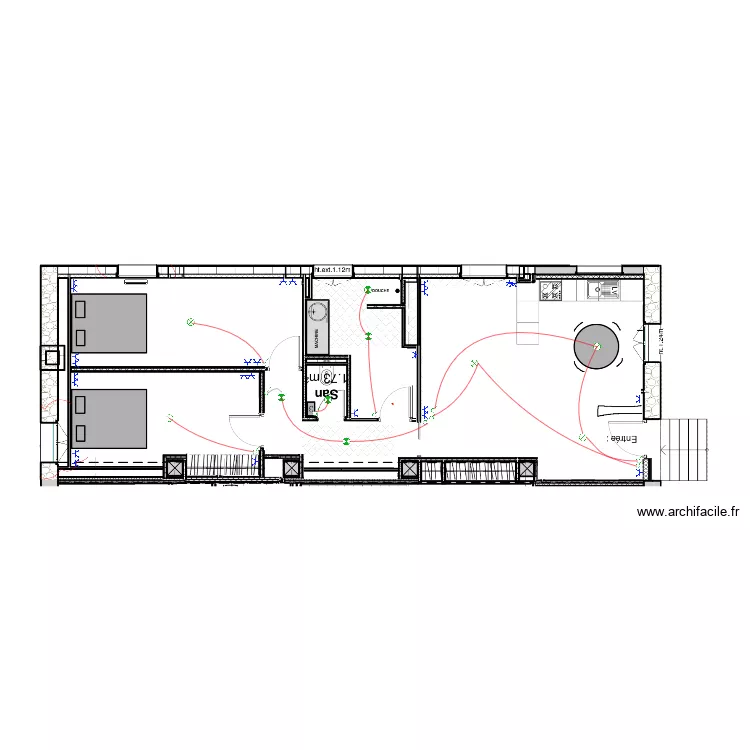 plan elec appart 1er. Plan de 