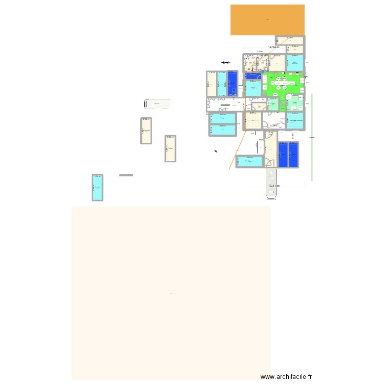 Boulouparis-Simple New. Plan de 26 pièces et 381 m2