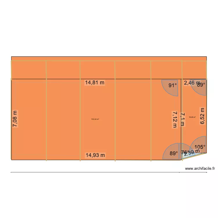 karting 2. Plan de 2  et 122 m²