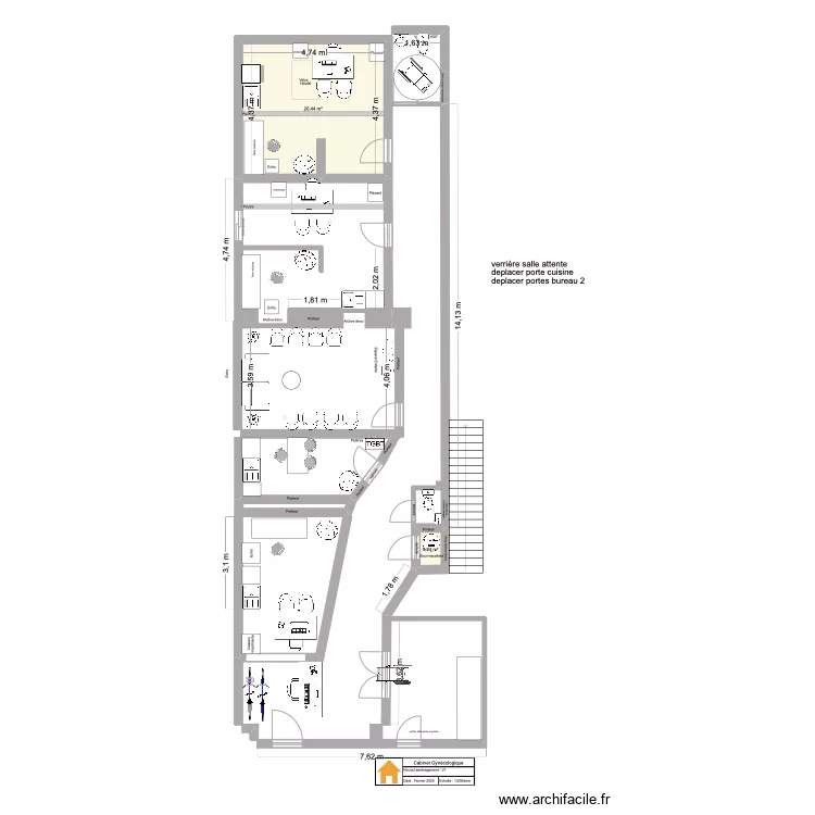 CabGyneco_NewAmenagement_V1. Plan de CabGyneco_NewAmenagement_V1. Plan de