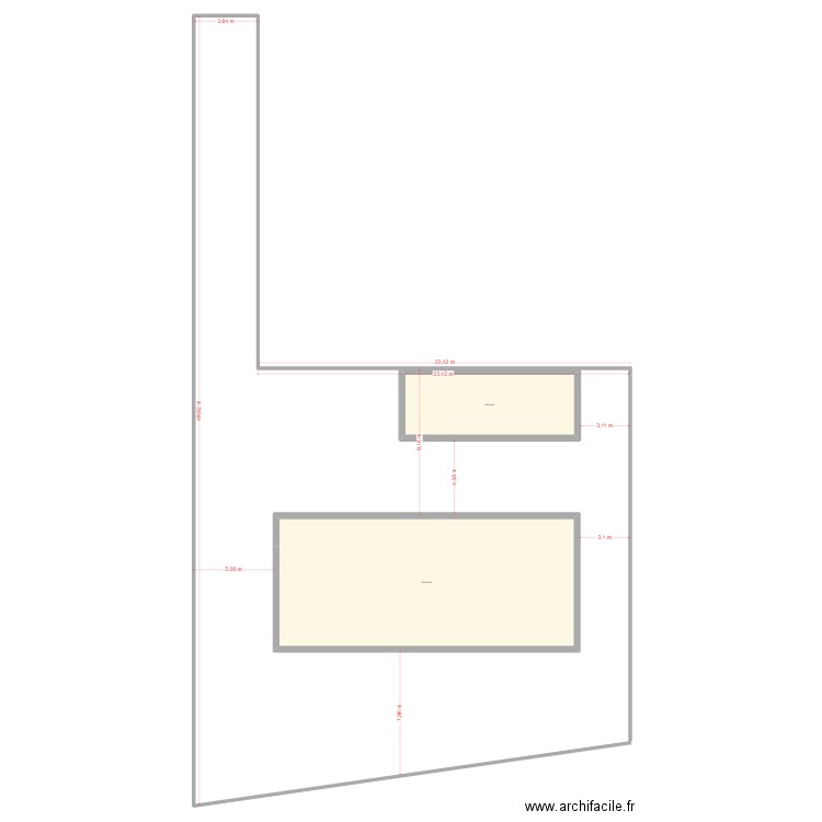 terrain camille 4. Plan de 2 pièces et 193 m2