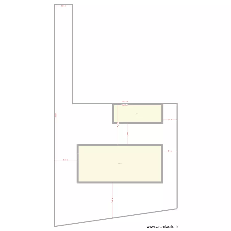 terrain camille 4. Plan de 