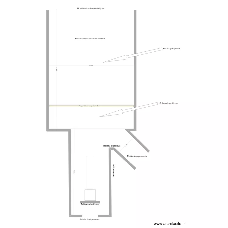 enceinte Roxel. Plan de 