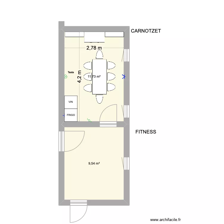 Carnotzet - Fitness. Plan de 