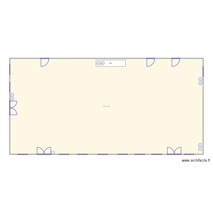 Salle de Fiennes. Plan de 0 pièce et 0 m2