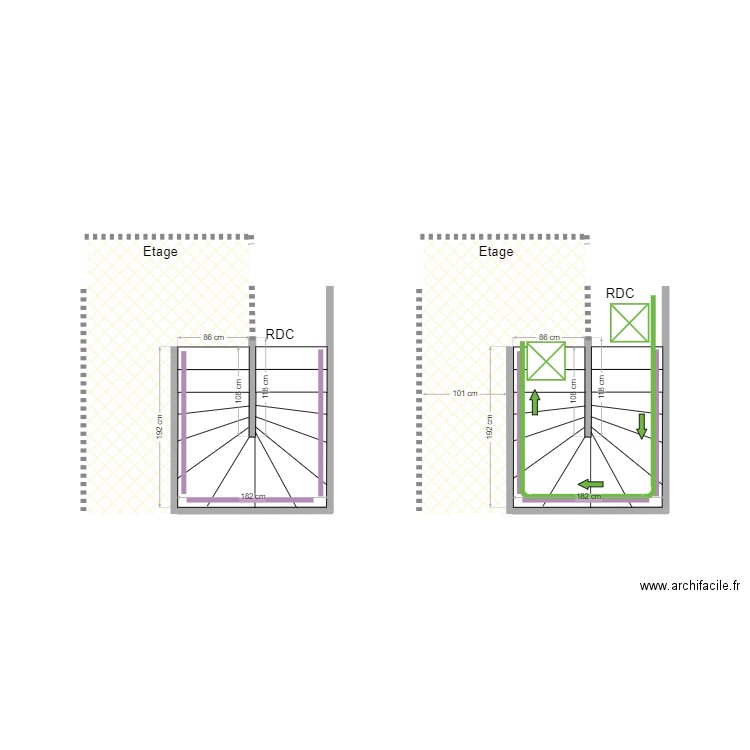 dossier HENNY. Plan de 2 pièces et 9 m2