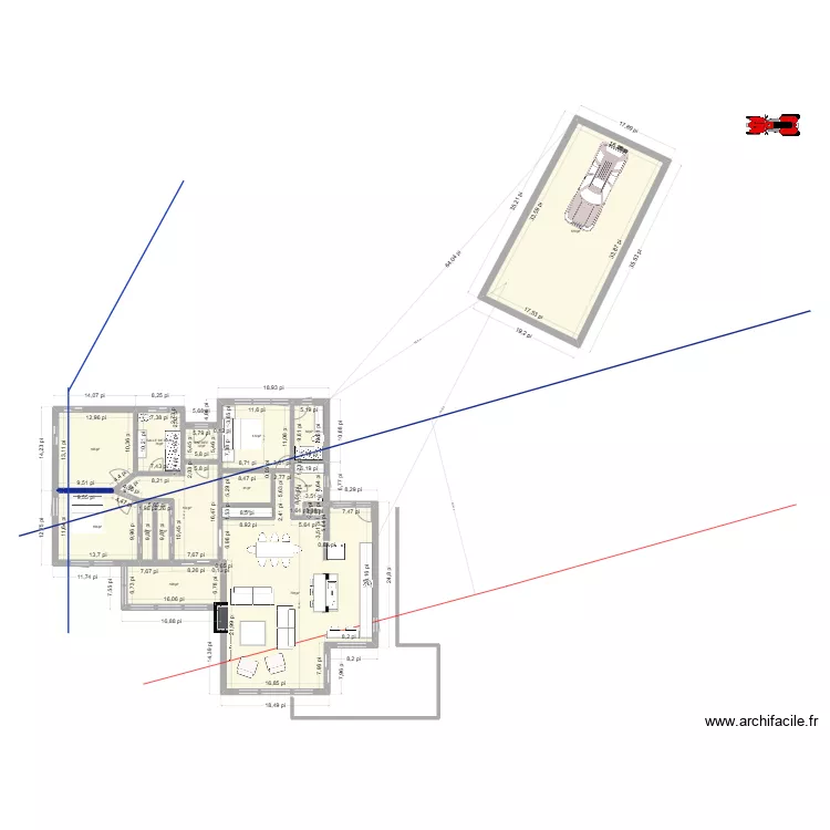 PLAN RENO GARAGE D&Eacute;TACH&Eacute; 2. Plan de 