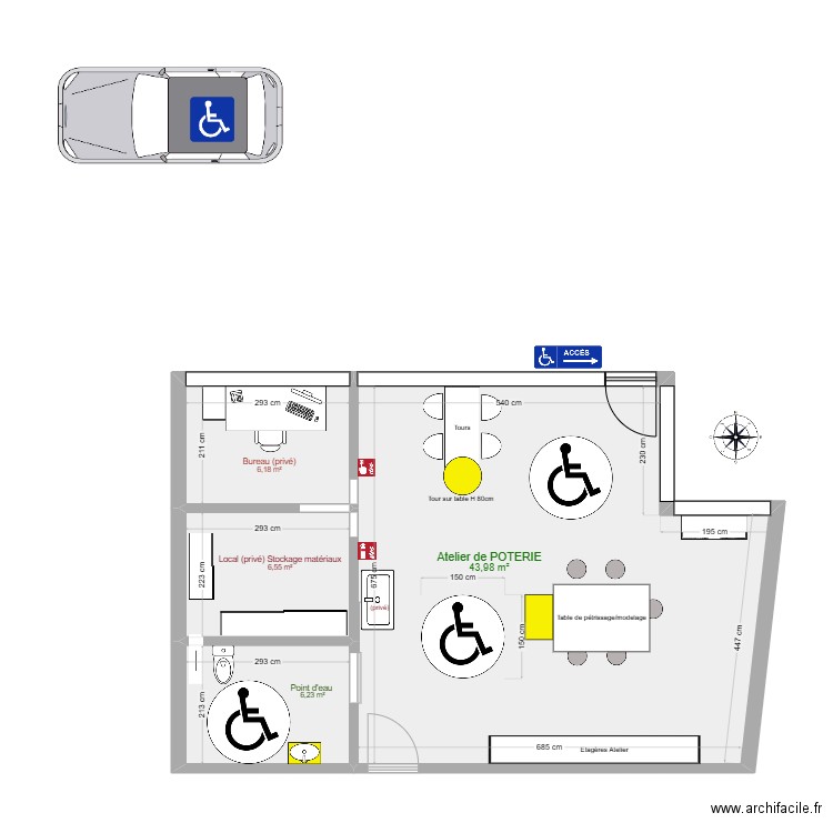 atelier céramoon ok. Plan de 0 pièce et 0 m2