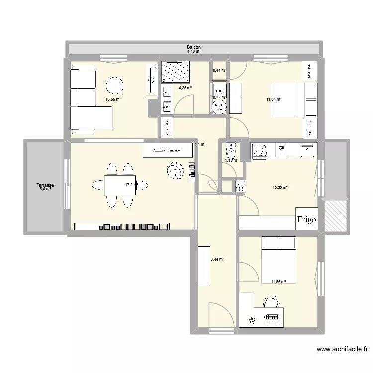 appart xav R. Plan de 17 et 93 m² appart xav R. Plan de 17 et 93 m²