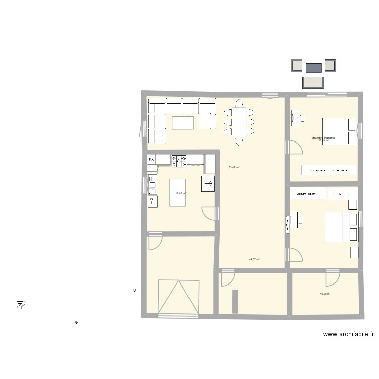 maison mck. Plan de 5 pièces et 152 m2