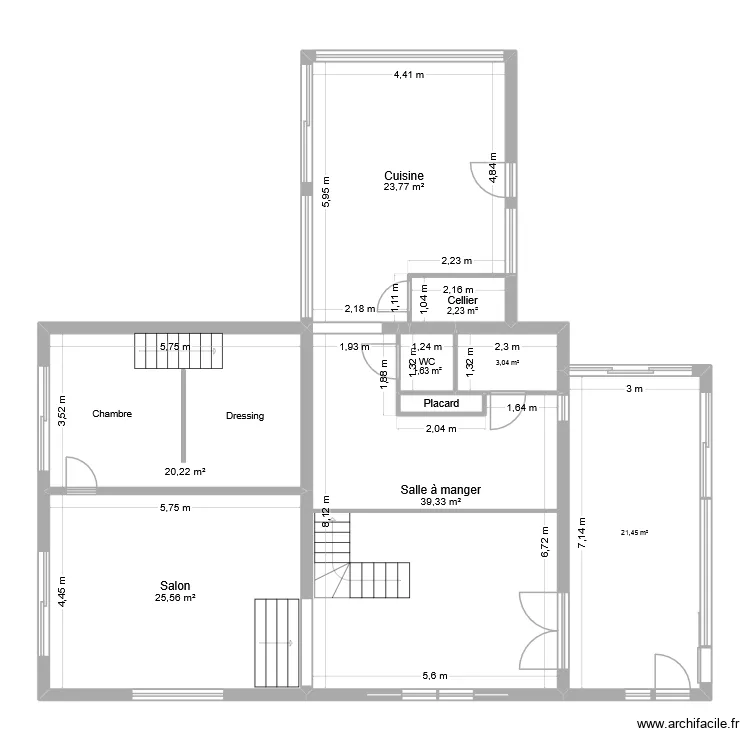 Plan rez de chaussé. Plan de 9 pièces et 138 m² Plan rez de chaussé. Plan de 9 pièces et 138 m²