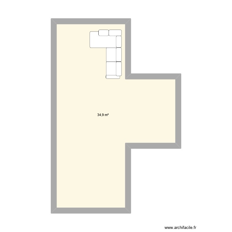 piece a vivre. Plan de 0 pièce et 0 m2