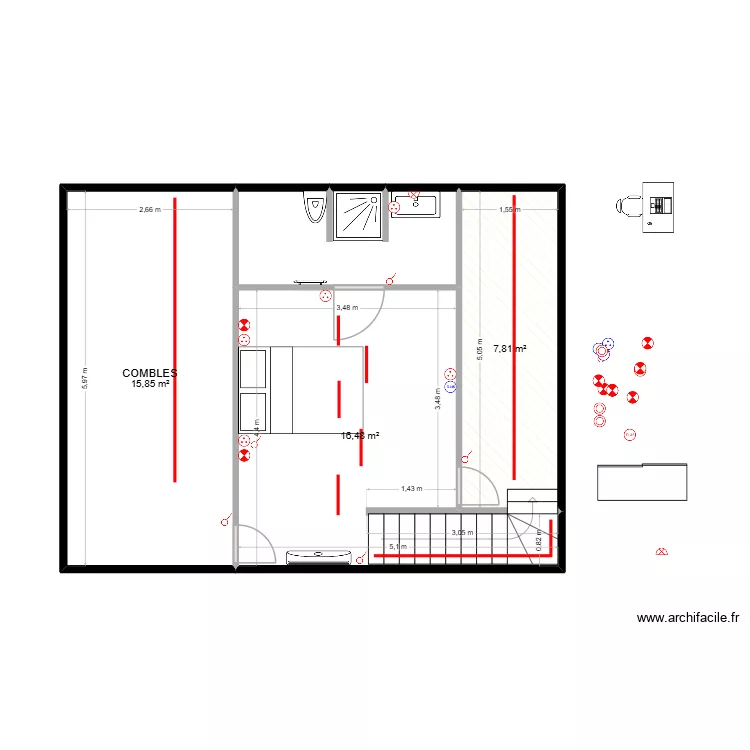 VILLEMOMBLE R+2 21.10.2025. Plan de 4  et 45 m²