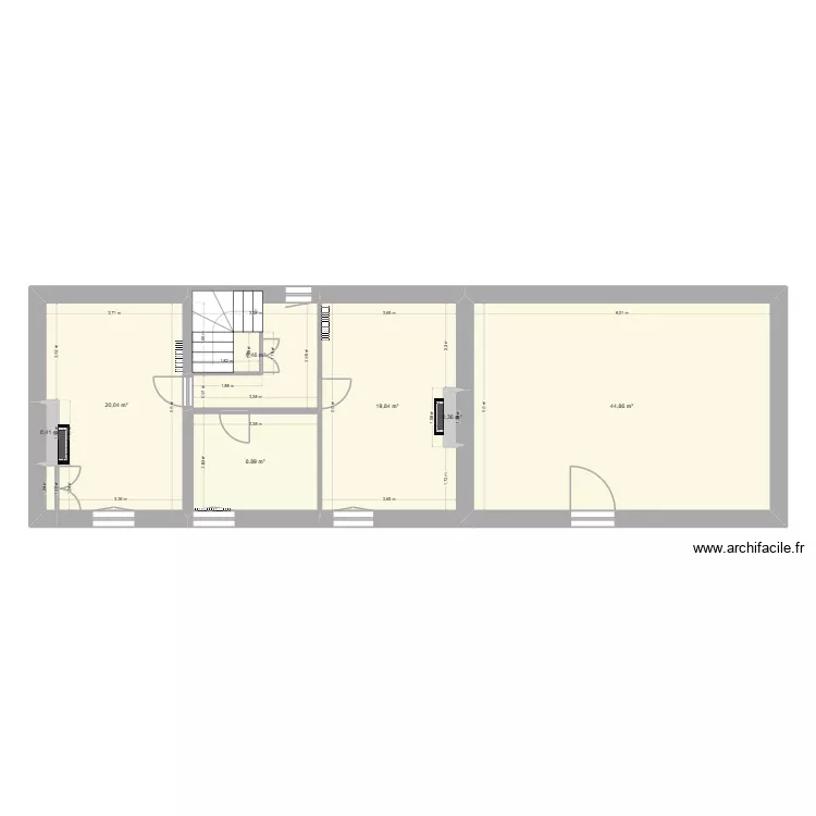 Noyers 65 Etage. Plan de 7 et 104 m² Noyers 65 Etage. Plan de 7 et 104 m²