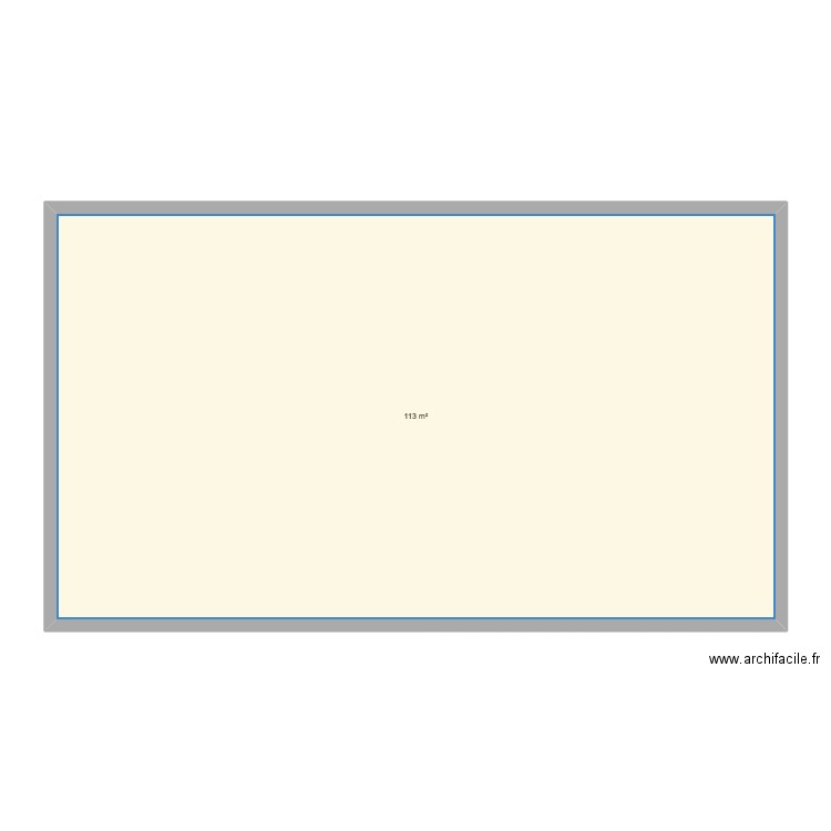 EXPRESS. Plan de 1 pièce et 113 m2